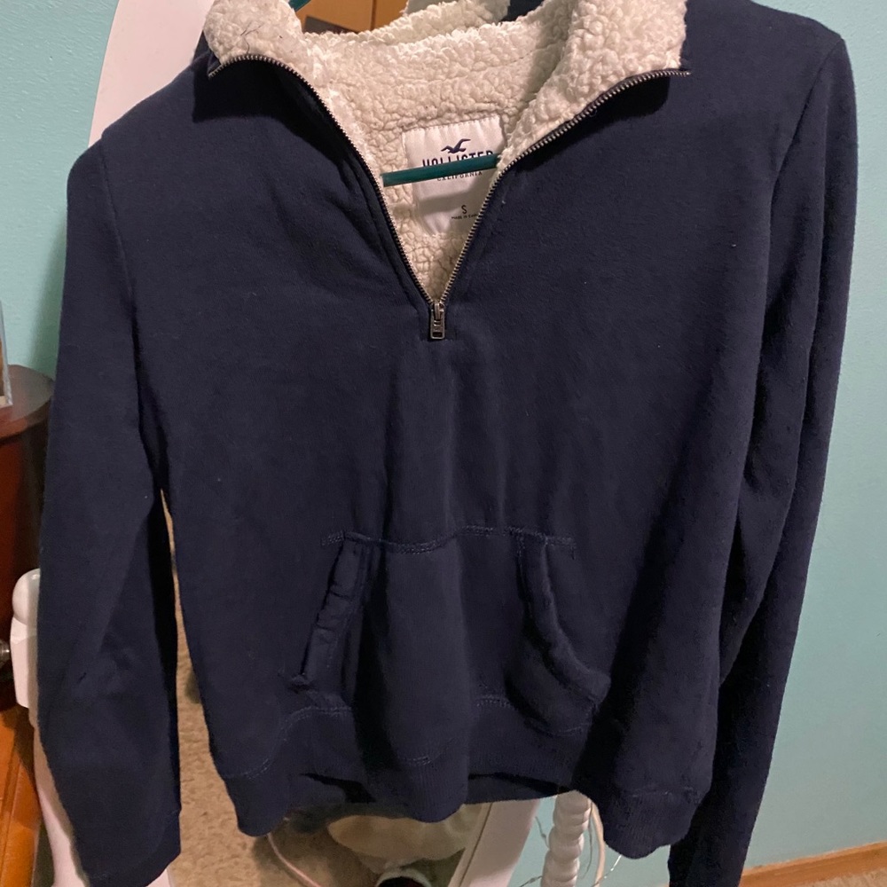 Quarter zip Sherpa pullover